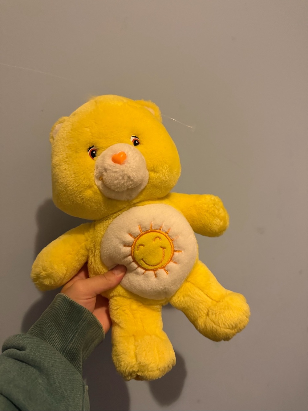 Care bears Yellow Sun Plush Teddy Bear Kids Toy - Classic Cuddly Companion